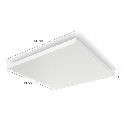 Philips - LED RGBW Prigušiva stropna svjetiljka Hue DATURA LED/67W/230V 2000-6500K