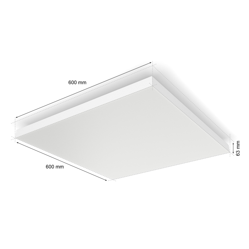 Philips - LED RGBW Prigušiva stropna svjetiljka Hue DATURA LED/67W/230V 2000-6500K