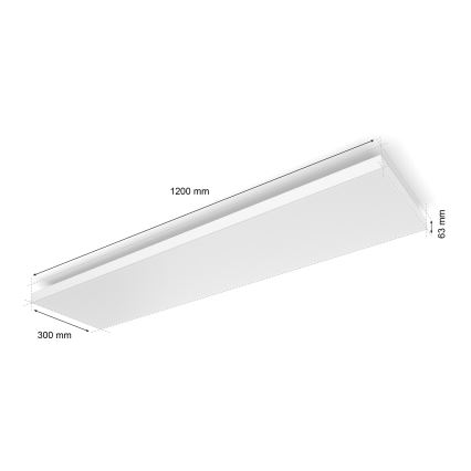 Philips - LED RGBW Prigušiva stropna svjetiljka Hue DATURA LED/67W/230V 2000-6500K