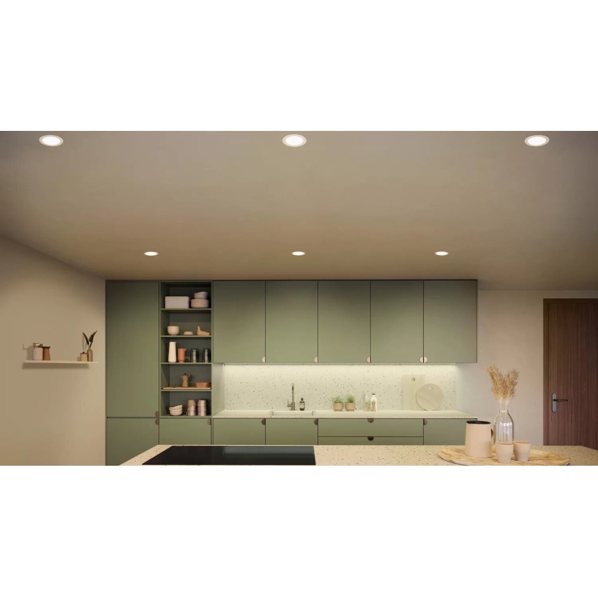 Philips - LED RGBW Prigušiva ugradbena svjetiljka za kupaonicu Hue SLIM LED/12W/230V IP44 2200-6500K
