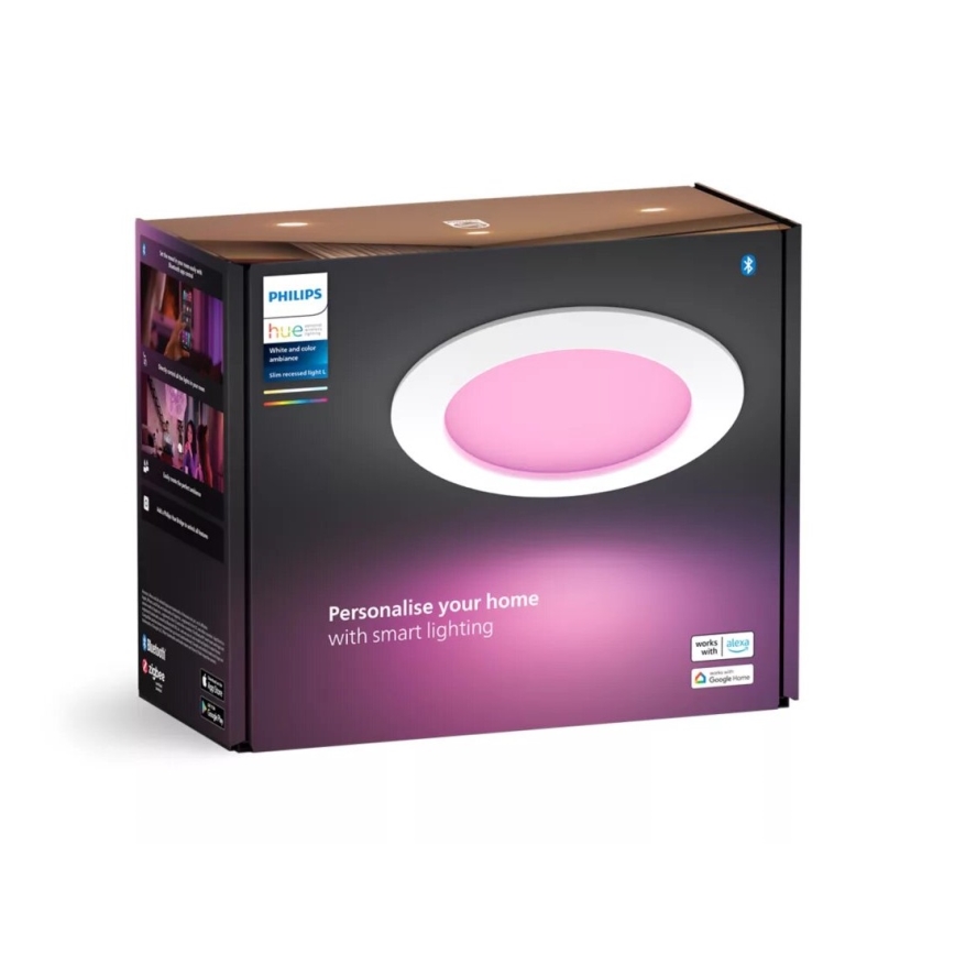 Philips - LED RGBW Prigušiva ugradbena svjetiljka za kupaonicu Hue SLIM LED/12W/230V IP44 2200-6500K