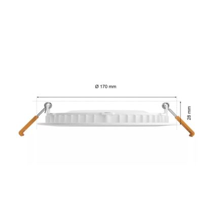 Philips - LED RGBW Prigušiva ugradbena svjetiljka za kupaonicu Hue SLIM LED/12W/230V IP44 2200-6500K