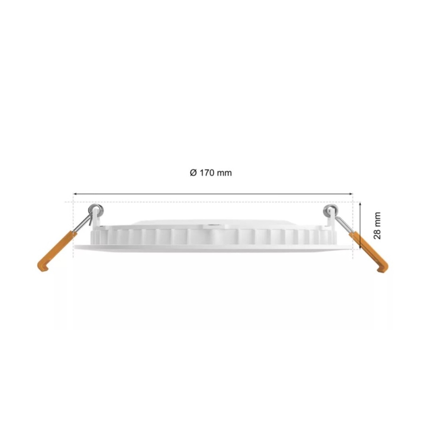 Philips - LED RGBW Prigušiva ugradbena svjetiljka za kupaonicu Hue SLIM LED/12W/230V IP44 2200-6500K