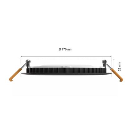 Philips - LED RGBW Prigušiva ugradbena svjetiljka za kupaonicu Hue SLIM LED/12W/230V IP44 2200-6500K