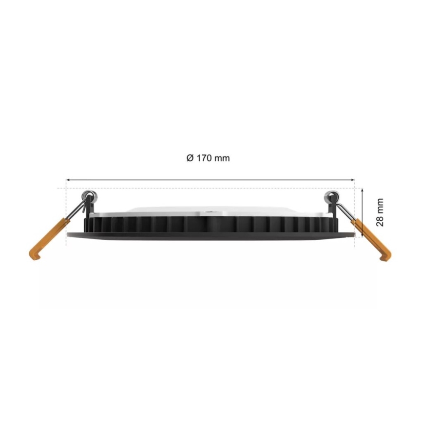 Philips - LED RGBW Prigušiva ugradbena svjetiljka za kupaonicu Hue SLIM LED/12W/230V IP44 2200-6500K