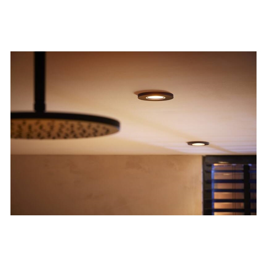 Philips - LED RGBW Prigušiva ugradbena svjetiljka za kupaonicu Hue XAMENTO GU10/5,7W/230V IP44 2200-6500K