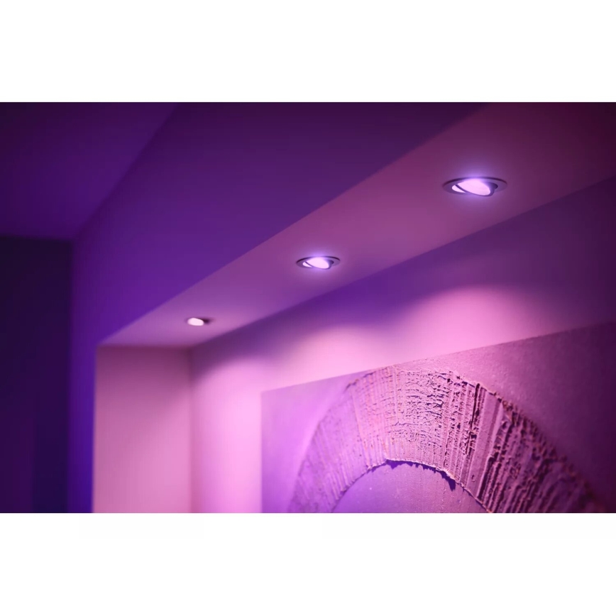 Philips - LED RGBW Prigušiva ugradbena svjetiljka Hue CENTURA 1xGU10/4,2W/230V 2000-6500K