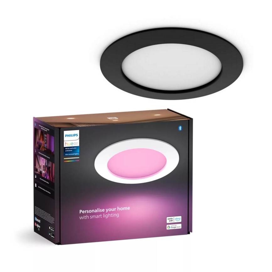 Philips - LED RGBW Prigušiva ugradbena svjetiljka za kupaonicu Hue SLIM LED/12W/230V IP44 2200-6500K