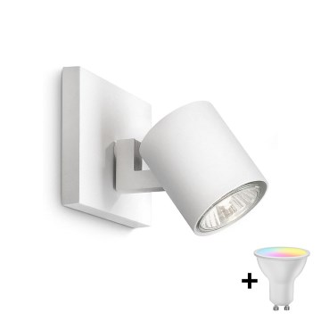 Philips - LED RGBW prigušiva ugradna spot svjetiljka RUNNER 1xGU10/6,5W/230V 2700-6500K bijela
