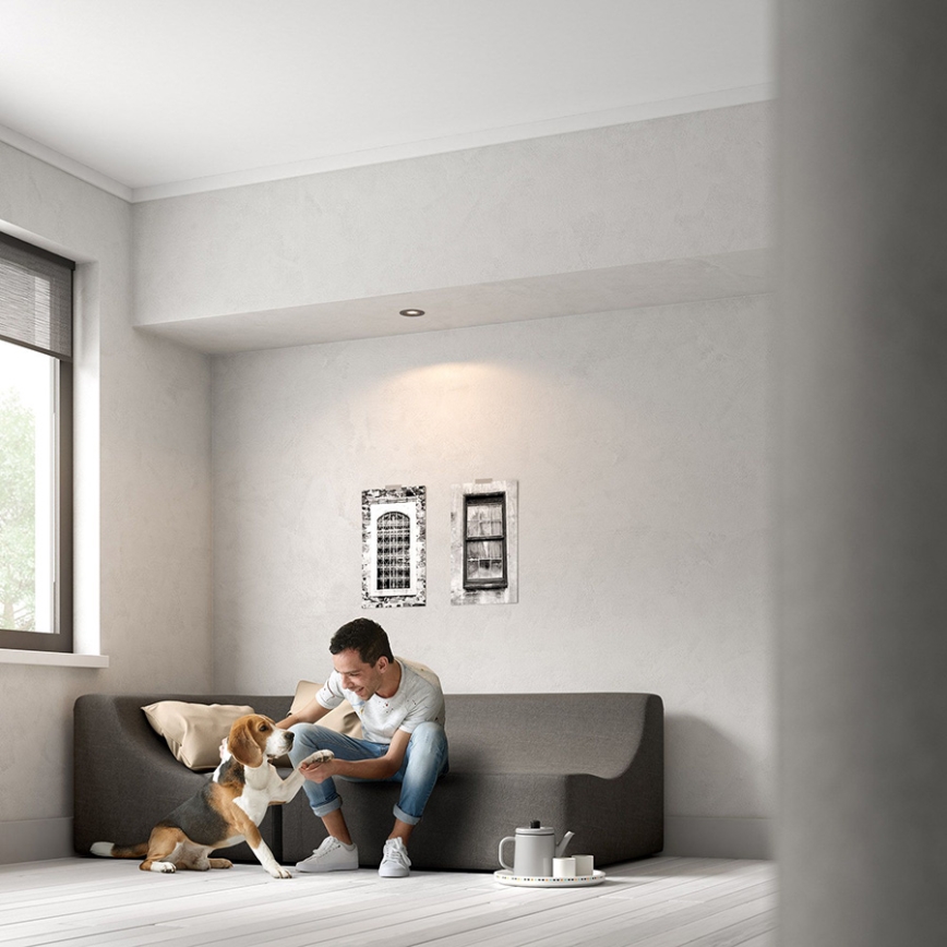 Philips - LED RGBW ugradna stropna svjetiljka s prigušivanjem DONEGAL 1xGU10/4,8W/230V + daljinski upravljač