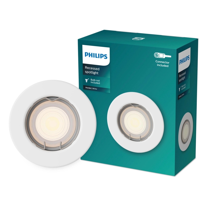 Philips - LED RGBW ugradno stropno svjetlo PERIDOT s mogućnošću prigušivanja 1xGU10/6,5W/230V 2700-6500K bijelo