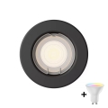 Philips - LED RGBW prigušiva ugradna stropna svjetiljka PERIDOT 1xGU10/6,5W/230V crna + daljinski upravljač
