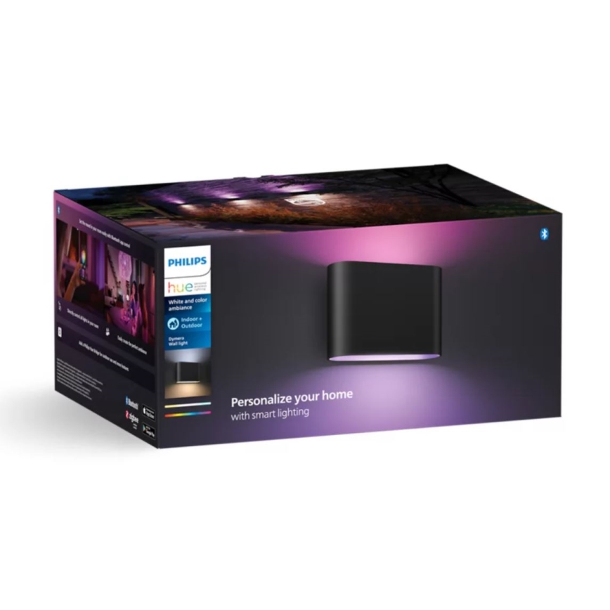 Philips - LED RGBW Prigušiva vanjska zidna svjetiljka Hue DYMERA 2xLED/10,2W/230V 2000-6500K IP44