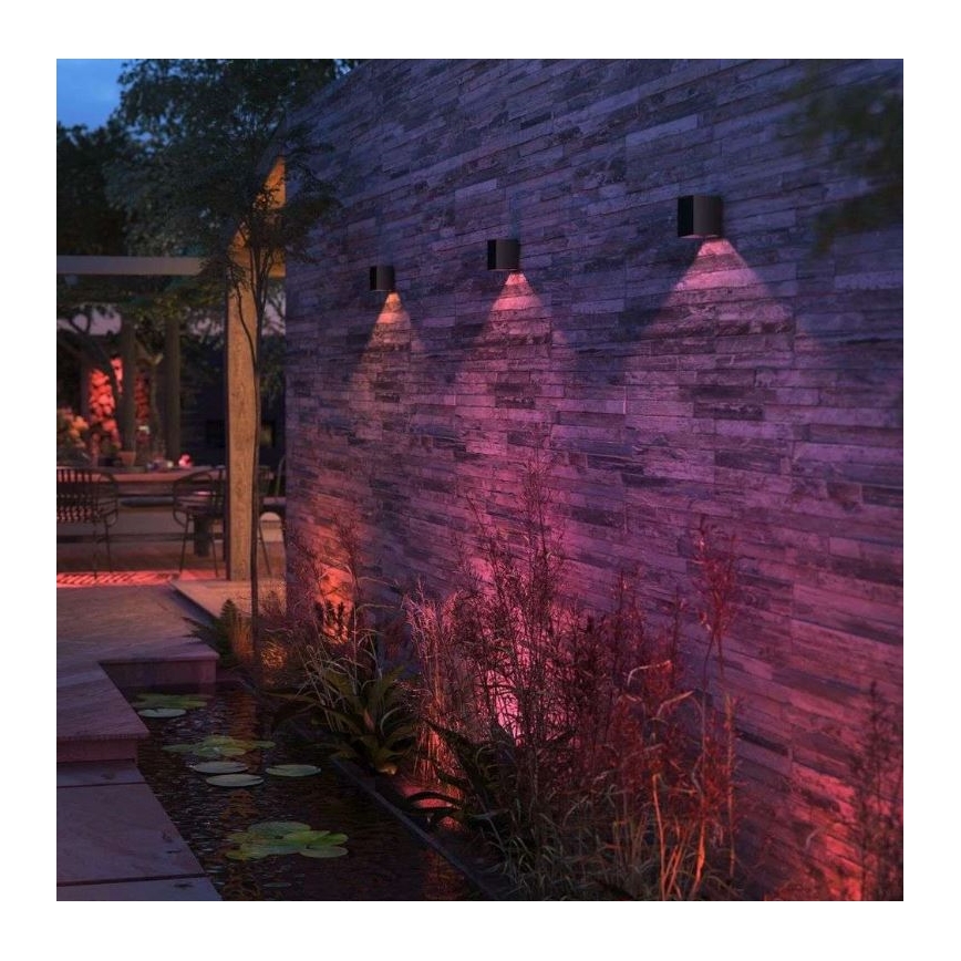 Philips - LED RGBW Prigušiva vanjska zidna svjetiljka Hue RESONATE LED/8W/230V 2000–6500K IP44