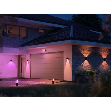 Philips - LED RGBW Prigušiva vanjska zidna svjetiljka Hue RESONATE LED/8W/230V 2000–6500K IP44