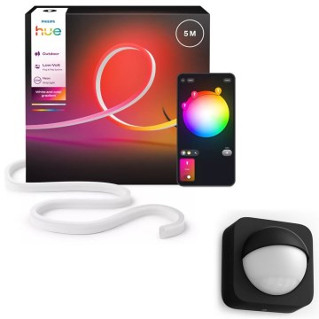 Philips - LED RGBW prigušiva vanjska traka Hue NEON 5m LED/30W/230V 2200-6500K IP67 + senzor pokreta