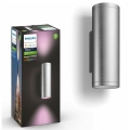 Philips - LED RGBW Prigušiva vanjska zidna svjetiljka Hue APPEAR 2xLED/8W/230V IP44