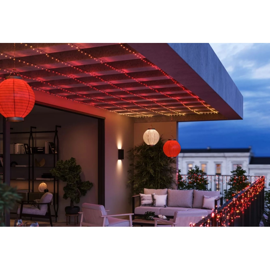 Philips - LED RGBW Prigušivi vanjski lanac HUE WHITE AND COLOR AMBIANCE 250xLED 24,4 m 2000-6500K IP54