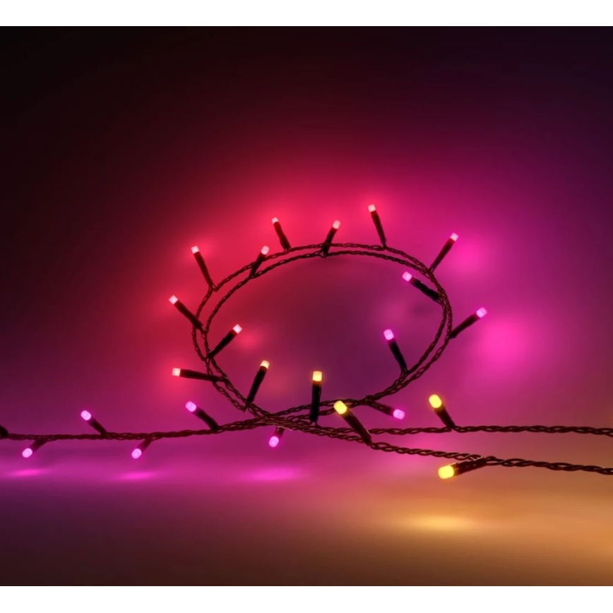 Philips - LED RGBW s mogućnošću prigušivanja, vanjski niz HUE WHITE AND COLOR AMBIANCE, 500 LED, 44,4 m, 2000–6500K, IP54