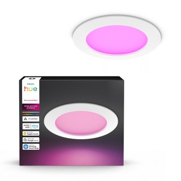 Philips - LED RGBW prigušivo kupaonsko ugradbeno svjetlo Hue SLIM LED/12W/230V 1000-20000K bijela IP44