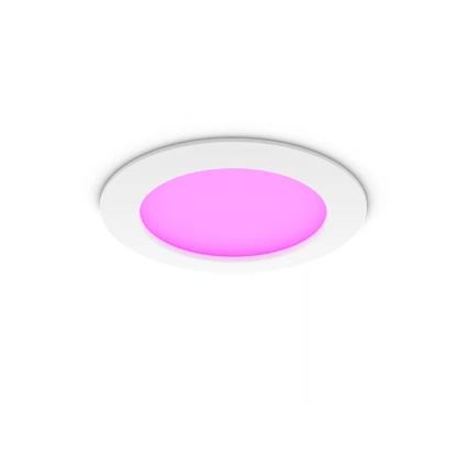 Philips - LED RGBW prigušivo kupaonsko ugradbeno svjetlo Hue SLIM LED/12W/230V 1000-20000K bijela IP44