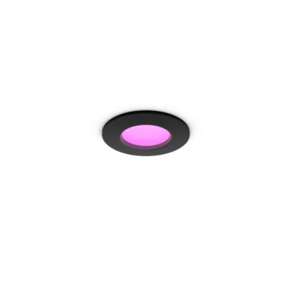 Philips - LED RGBW ugradna kupaonska svjetiljka s mogućnošću prigušivanja Hue SLIM LED/8,3W/230V 1000-20000K crna P44