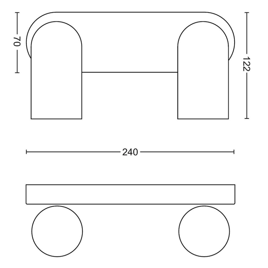 Philips - LED RGBW prigušiva spot svjetiljka PONGEE 2xGU10/4,8W/230V 3000K bijela + daljinski upravljač