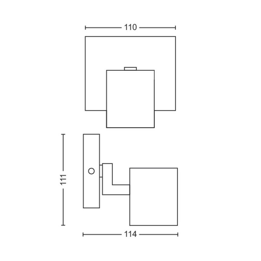Philips - LED RGBW prigušivo spot svjetlo RUNNER 1xGU10/6,5W/230V 2700-6500K matni krom
