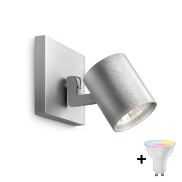 Philips - LED RGBW prigušivo spot svjetlo RUNNER 1xGU10/6,5W/230V 2700-6500K matni krom