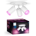 Philips - LED RGBW prigušivo ugradbeno svjetlo Hue FUGATO 3xGU10/4,2W/230V 2000-6500K bijela