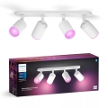 Philips - LED RGBW prigušivo ugradbeno svjetlo Hue FUGATO 4xGU10/4,2W/230V 2000-6500K bijela