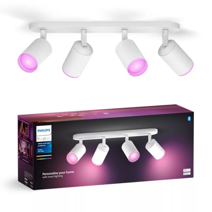 Philips - LED RGBW prigušivo ugradbeno svjetlo Hue FUGATO 4xGU10/4,2W/230V 2000-6500K bijela