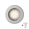 Philips - LED RGBW prigušivo ugradno stropno svjetlo PERIDOT 1xGU10/6,5W/230V 2700-6500K srebrna