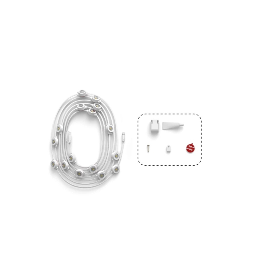 Philips Hue FESTAVIA LED RGBW produžni prigušivi vanjski svjetlosni niz 16xLED 9m 1000-20000K IP65