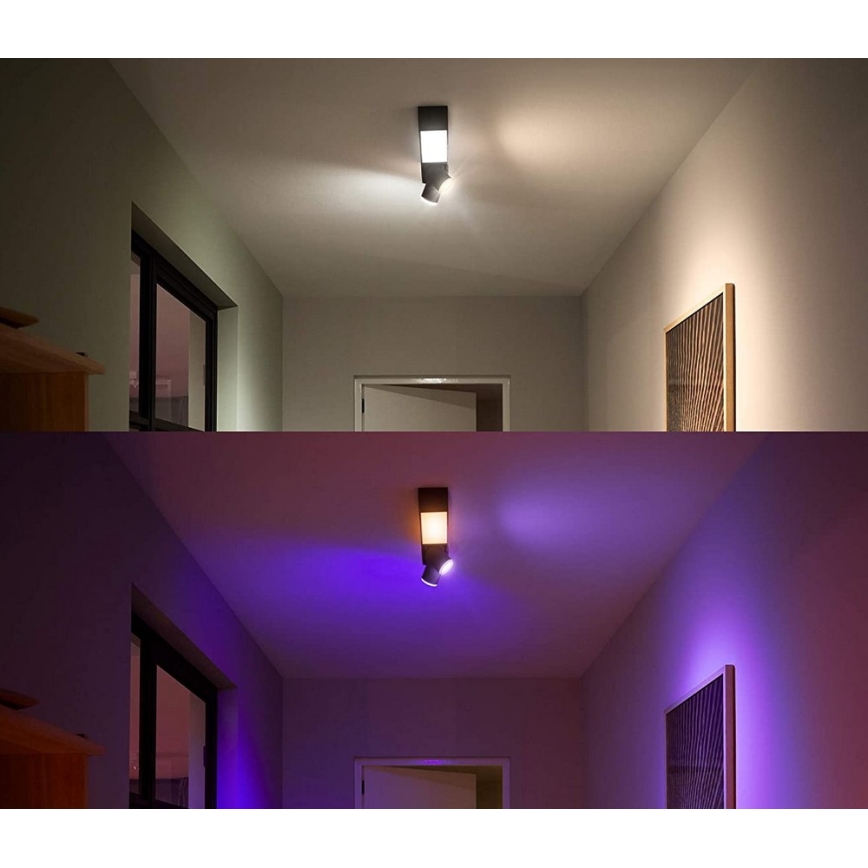 Philips - LED RGBW Prigušiva reflektorska svjetiljka Hue CENTRIS LED/11W/230V + 2xGU10/5,7W
