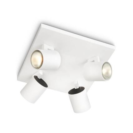 Philips - LED RGBW svjetiljka s mogućnošću prigušivanja RUNNER 4xGU10/6,5W/230V 2700-6500K bijela