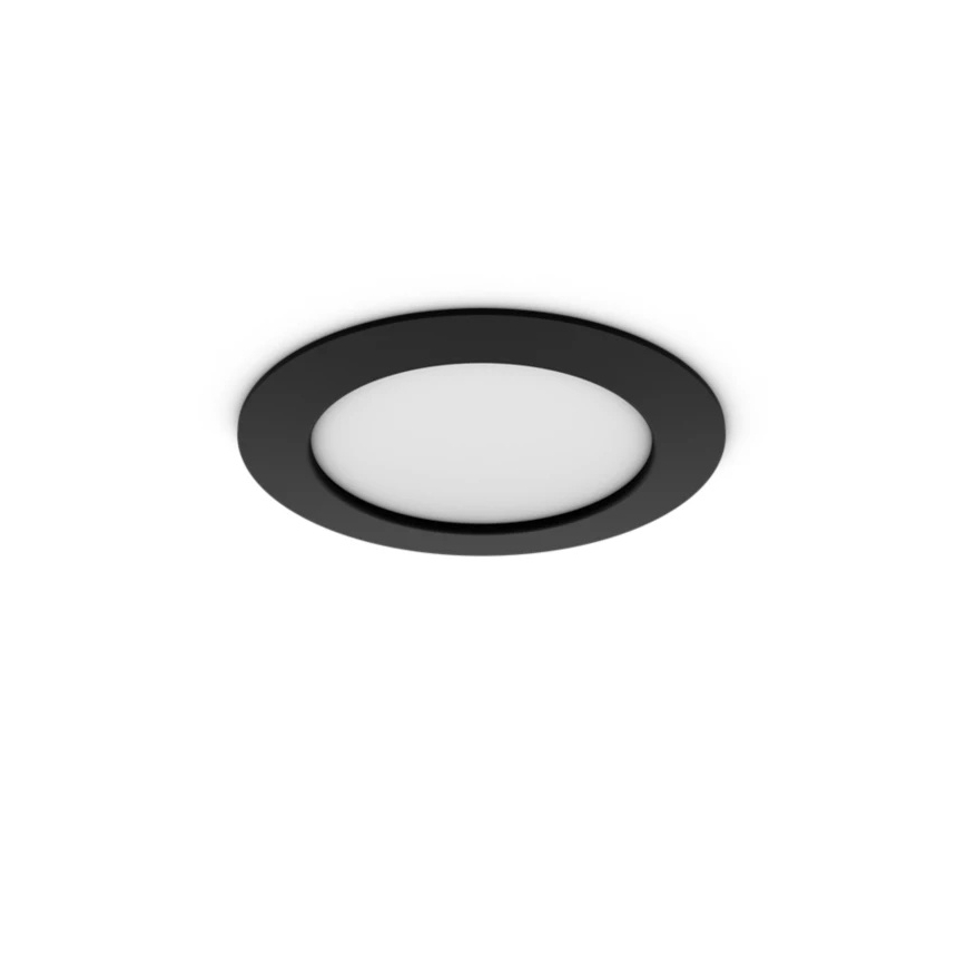 Philips - LED RGBW prigušivo ugradno stropno svjetlo za kupaonicu Hue SLIM LED/12W/230V 1000-20000K crna IP44