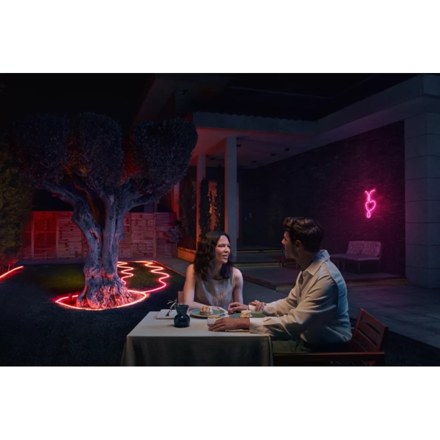 Philips - LED RGBW prigušiva vanjska traka Hue NEON 5m LED/30W/230V 2200-6500K IP67 + senzor pokreta