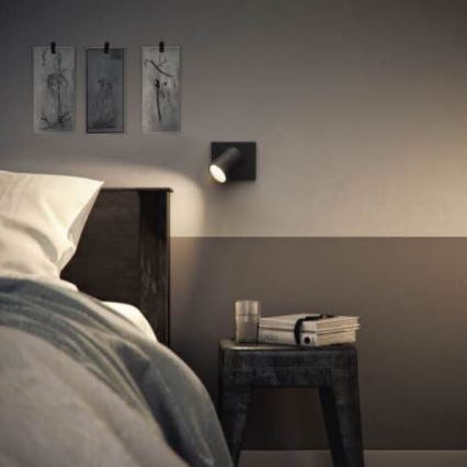 Philips - LED RGBW prigušiva reflektorska svjetiljka RUNNER 1xGU10/6,5W/230V 2700-6500K crna