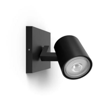 Philips - LED RGBW prigušiva reflektorska svjetiljka RUNNER 1xGU10/6,5W/230V 2700-6500K crna