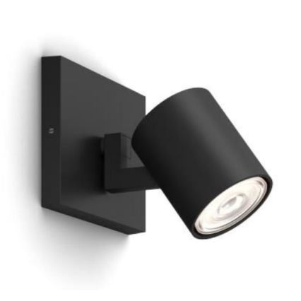 Philips - LED RGBW prigušiva reflektorska svjetiljka RUNNER 1xGU10/6,5W/230V 2700-6500K crna