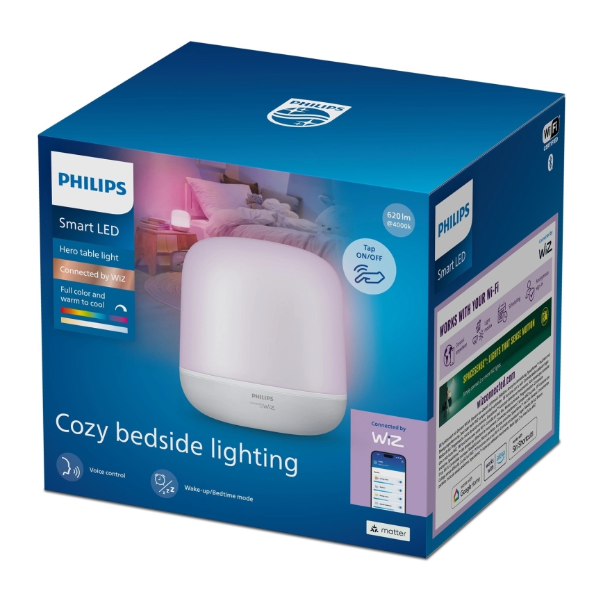 Philips - LED RGBW stolna lampa SMART na dodir s mogućnošću prigušivanja LED/9W/230V 2200-6500K Wi-Fi