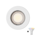 Philips - LED RGBW stropna ugradna svjetiljka PERIDOT 1xGU10/6,5W/230V bijela + daljinski upravljač (s mogućnošću prigušivanja)