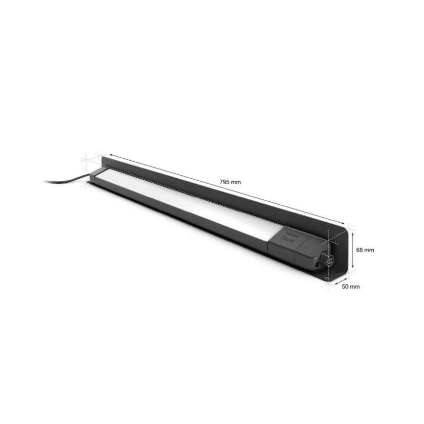 Philips - LED RGBW Prigušiva vanjska svjetiljka Hue White and Color Ambiance LED/20W/24V IP65