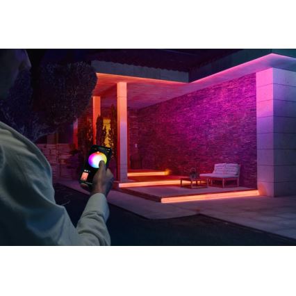Philips - LED RGBW vanjska traka s mogućnošću prigušivanja Hue FLUX 5m LED/30W/230V 2200-6500K IP67 + senzor pokreta