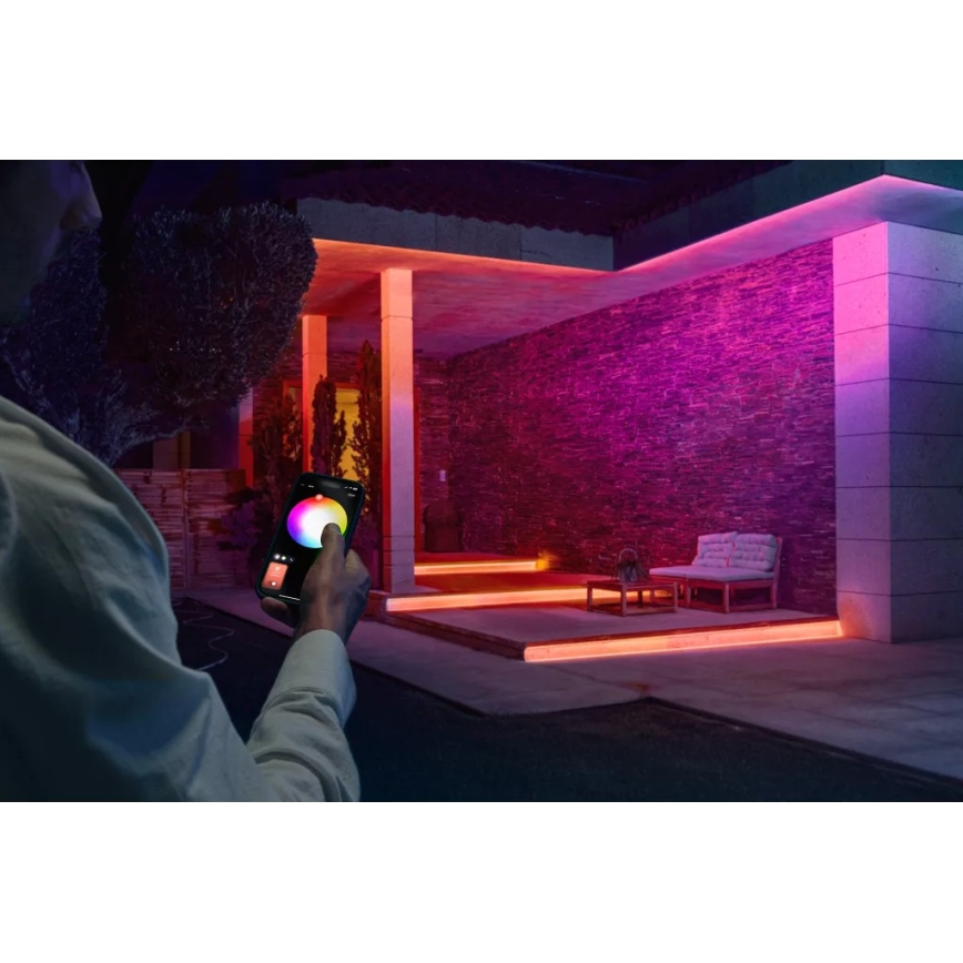 Philips - LED RGBW vanjska traka s mogućnošću prigušivanja Hue FLUX 5m LED/30W/230V 2200-6500K IP67 + senzor pokreta