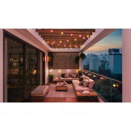 Philips - LED RGBW vanjski svjetlosni niz Hue FESTAVIA 20xLED 14m IP65 s mogućnošću prigušivanja