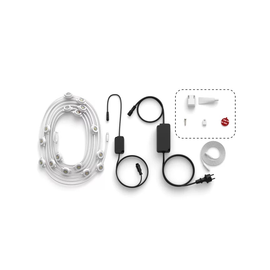 Philips - LED RGBW vanjski svjetlosni niz Hue FESTAVIA s mogućnošću prigušivanja 32xLED 18m 1000-20000K IP65