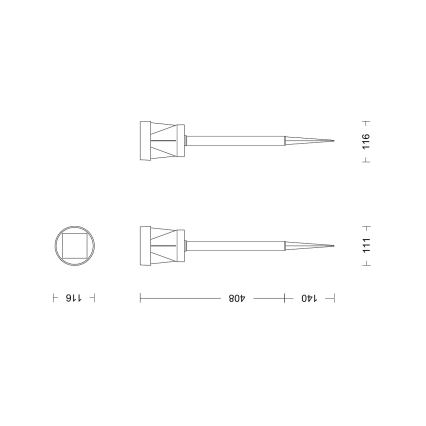 Philips - LED Solarna lampa AVERY LED/1,8W/3,7V 2600 mAh 2700K IP44