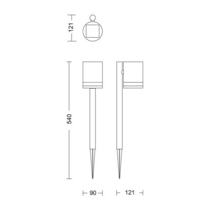 Philips - LED Solarna lampa FYCE LED/1,5W/3,7V IP44